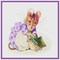 Hunca Munca Mouse Inspired by Beatrix Potter Counted Cross Stitch Pattern